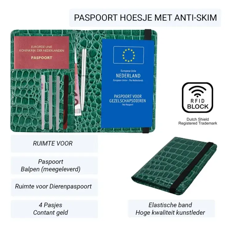 Dutch Shield Dierenpaspoort Hoes Anti Skim