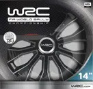 WRC Wieldoppen 14" - zwart/zilver 4 stuks