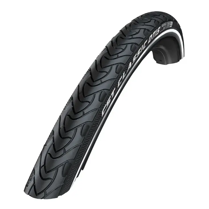 Buitenband Otis 28x1.75 - zwart met reflectie