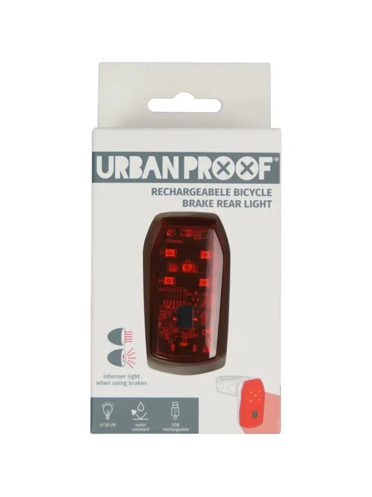 Urban Proof achterlicht Brake remlicht usb