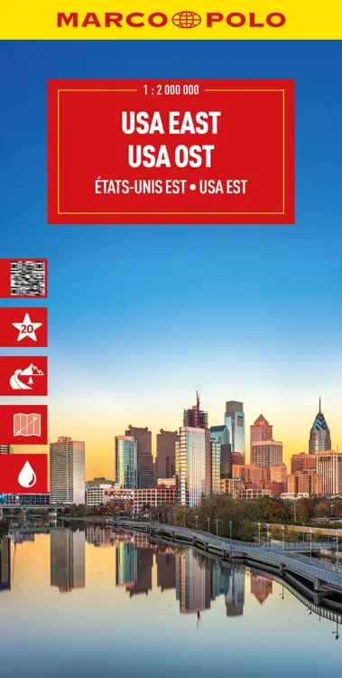 Wegenkaart USA Oost