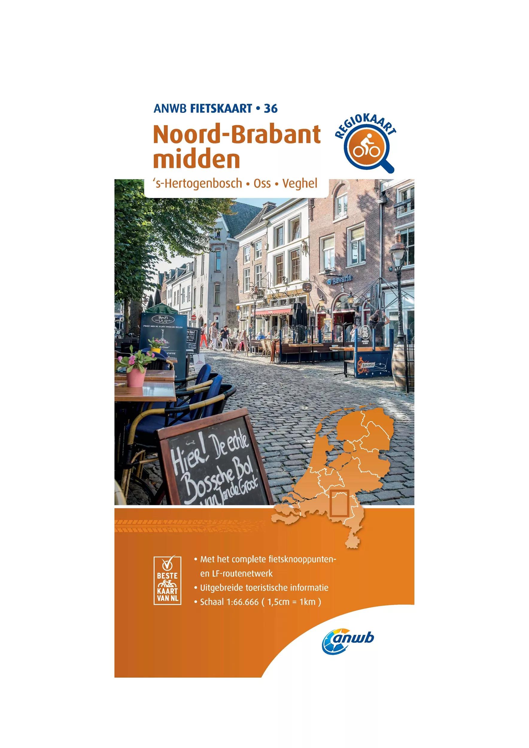 ANWB  Fietskaart 36  Noord-Brabant Midden main product image