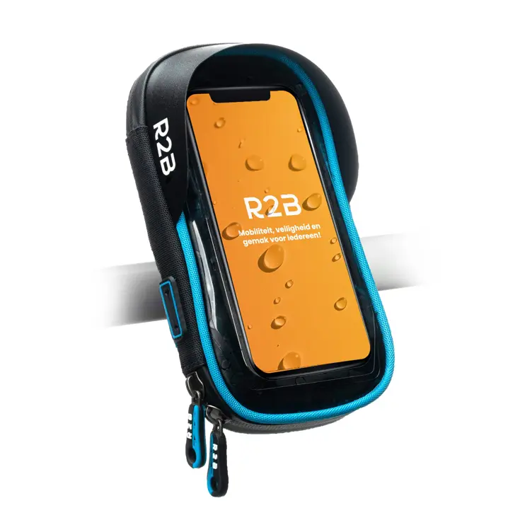 R2B Telefoonhouder Fiets Waterdicht Blauw