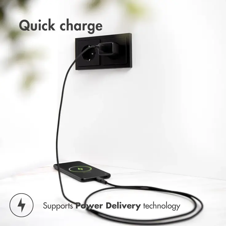 Oplader USB-C & USB - 20W