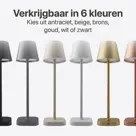 BR-2228 Draadloze Tafellamp - Dimbaar