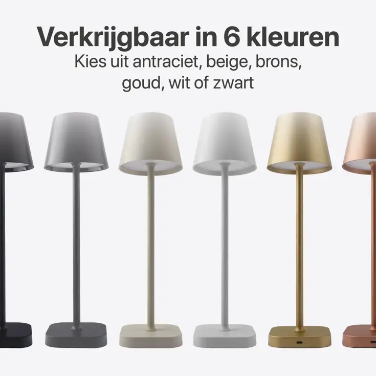 BR-2228 Draadloze Tafellamp - Dimbaar