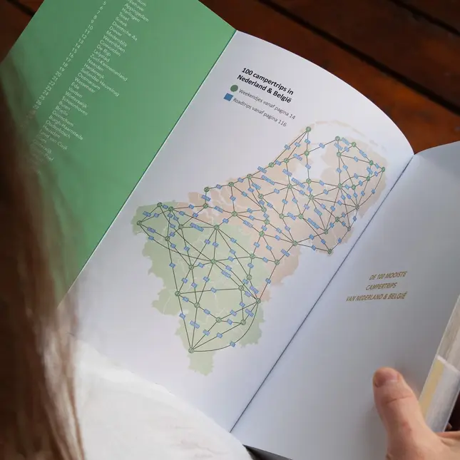 De 100 mooiste campertrips van Nederland & België