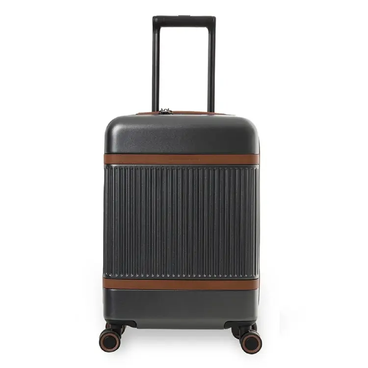 Zuna - Handbagagekoffer - Leren handvatten - 55cm