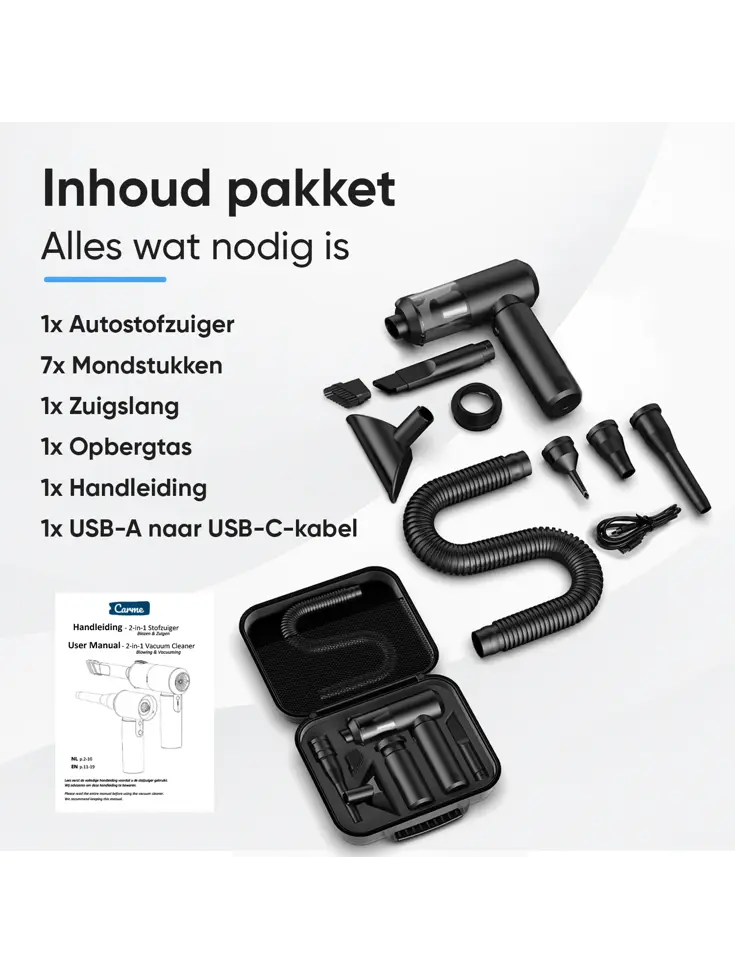 2-in-1 Auto Stofzuiger Pro - Opvouwbaar