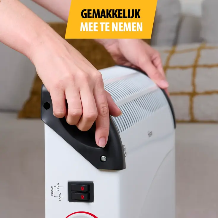 Convector Elektrische kachel - 2 Standen - 1500W
