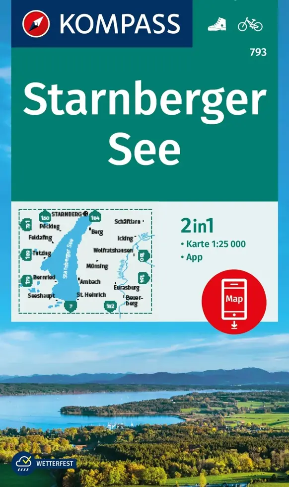Wandelkaart WK793 Starnberger See