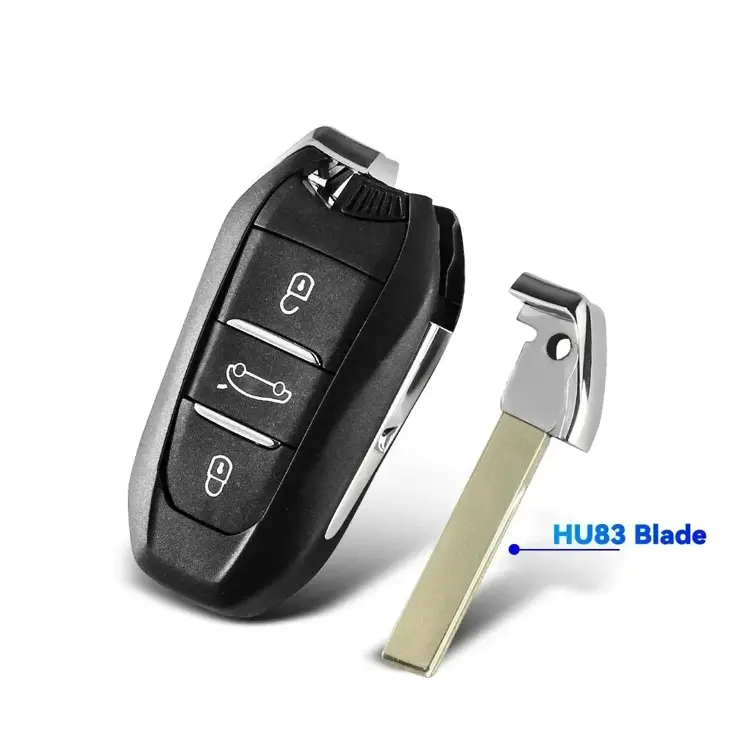 Smart key behuizing geschikt voor Peugeot/Citroen