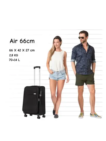 Air Zachte middenmaat koffer 66cm
