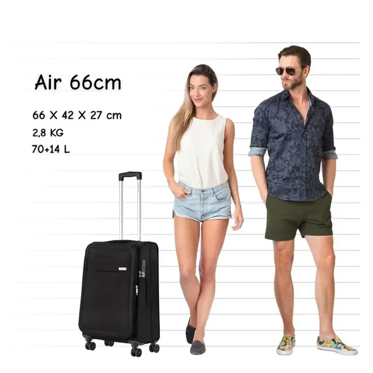 Air Zachte middenmaat koffer 66cm