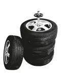 Aluminium velgenstandaard met bandenhoes