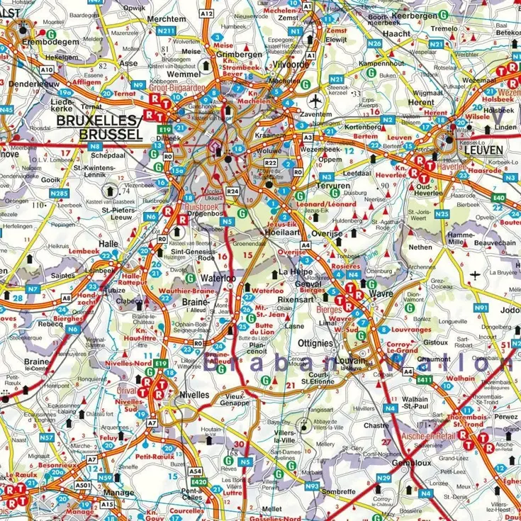 Wegenkaart België