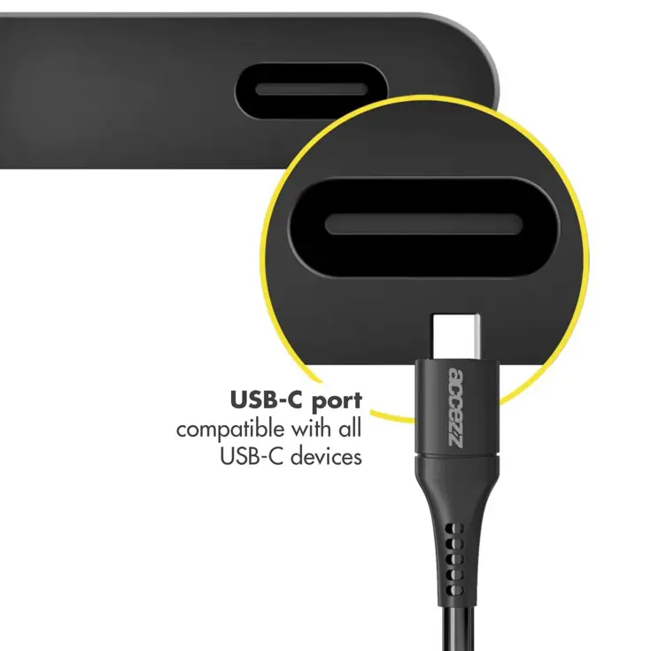 Accezz USB-C naar USB-C kabel 2 meter
