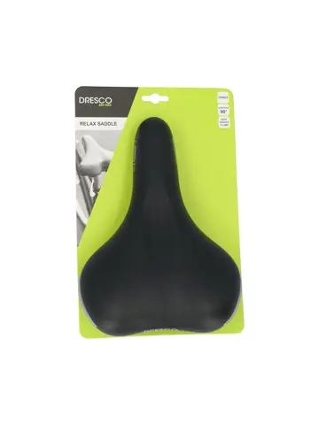 Zwart unisex fietszadel met schokabsorptie