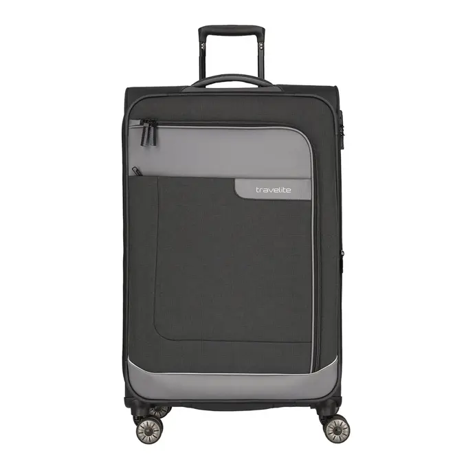 Travelite 4 wheel trolley l expandable Grijs