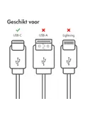 USB-C naar USB-C kabel 2 meter