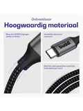 Flex USB-C naar 3.5mm Jack Aux Audiokabel 3M