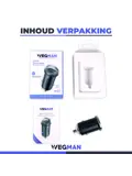 Wegman 45W Autolader USB C & USB A