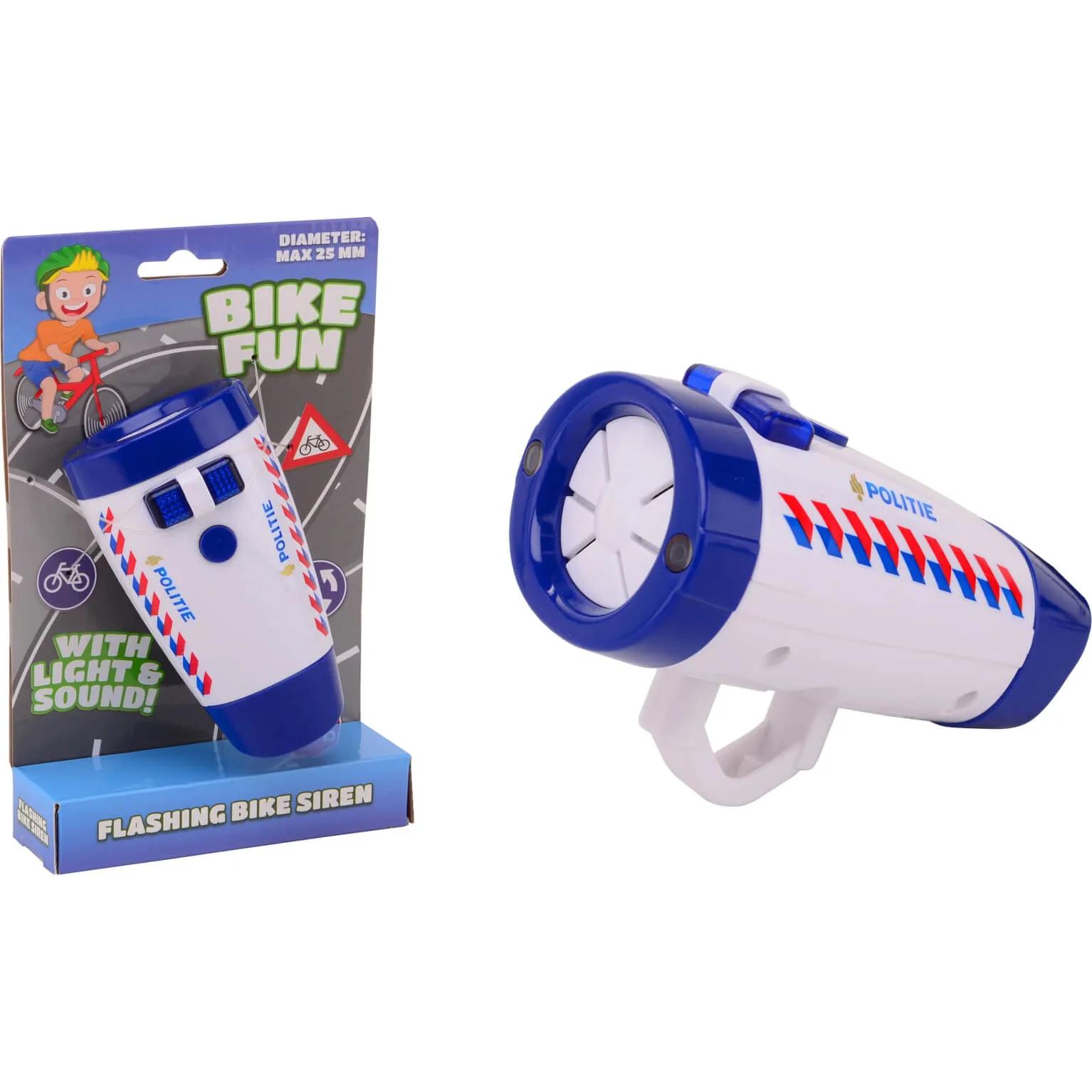 Bike Fun  Politie sirene met fietslamp  Wit main product image