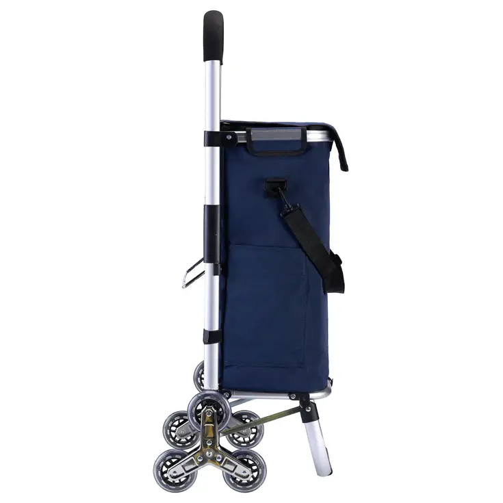 40L boodschappentrolley met trapwielen