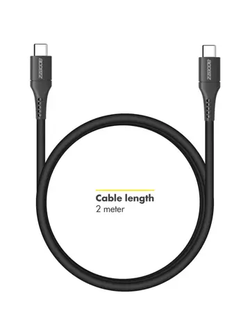 Accezz USB-C naar USB-C kabel 2 meter