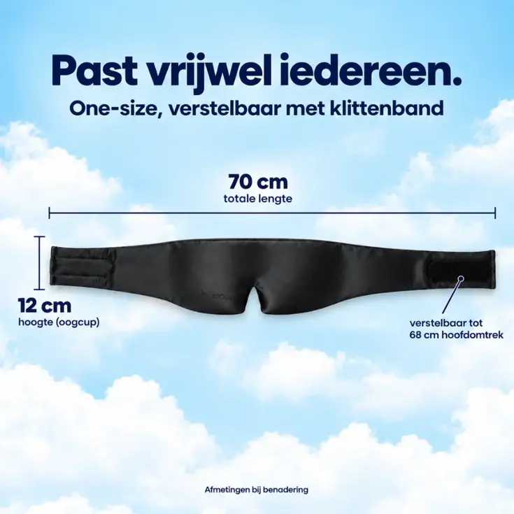 Zijden Slaapmasker - Verduisterend - Verstelbaar