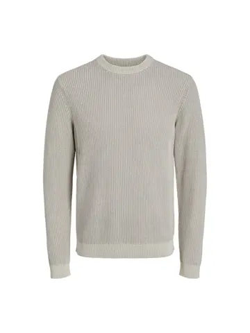 Heren Rib Washed Knit Crew Neck