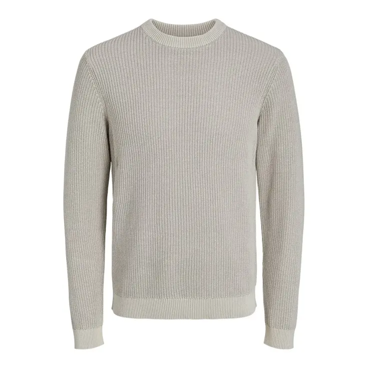 Heren Rib Washed Knit Crew Neck