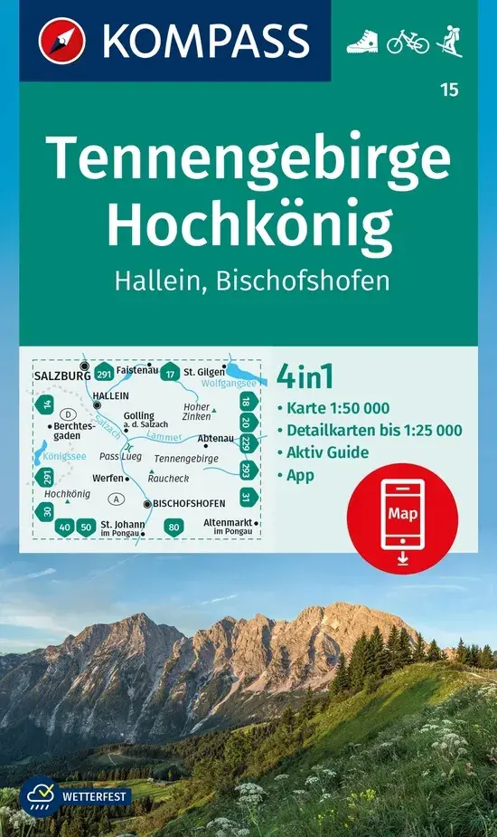 Wandelkaart WK15 Tennengebirge