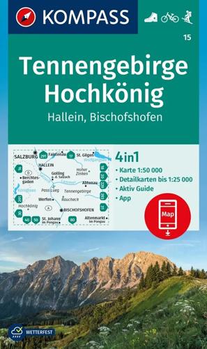 Wandelkaart WK15 Tennengebirge