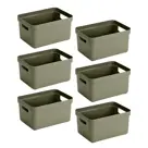 Sigma home - Opbergbox - 5L groen - 6-delig