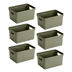 Sigma home - Opbergbox - 5L groen - 6-delig