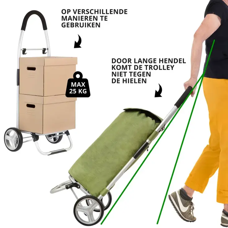 Foldable Boodschappenwagen 45 liter