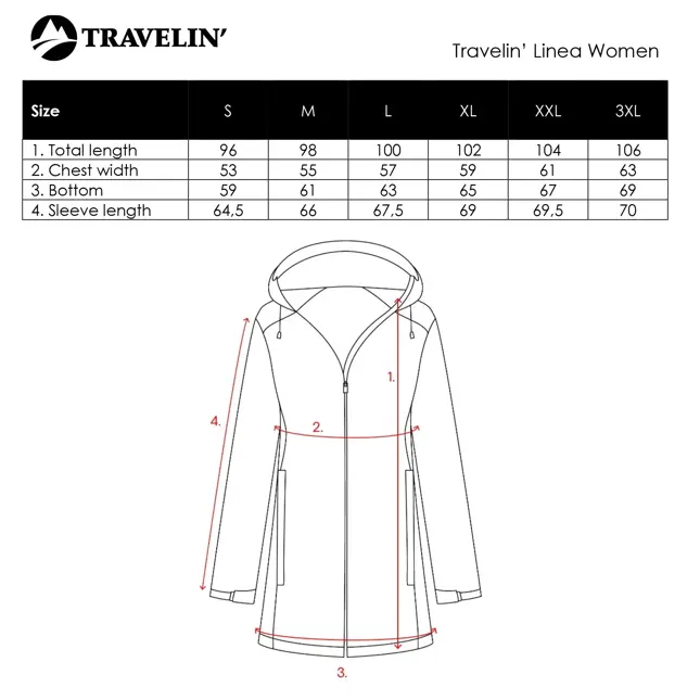 Travelin' Linea Dames Winterjas - Waterdicht