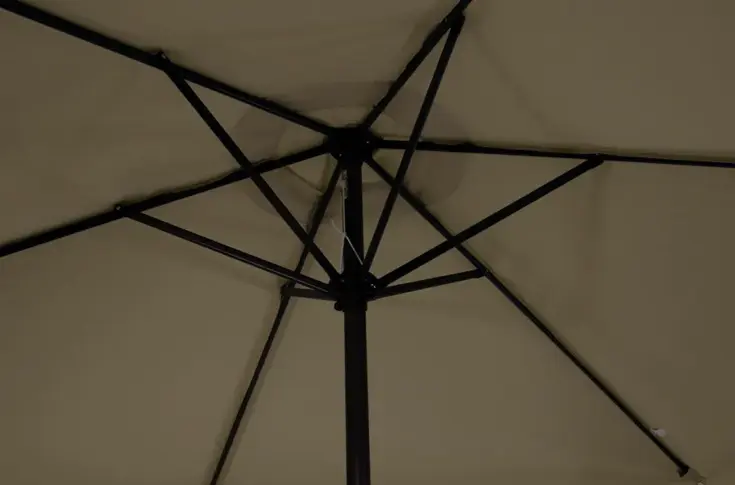 Parasol Ecru Ø3m Met Voet En Hoes