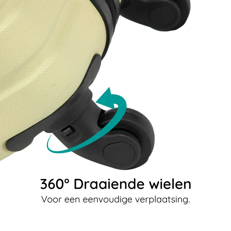 Reiskoffer M ABS 74L met TSA-slot en 360° wielen