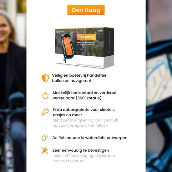 Telefoonhouder Fiets en Motor Waterdicht
