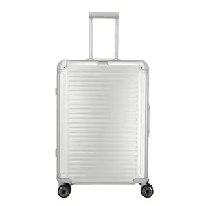 Travelite aluminium 4w trolley m Zilver