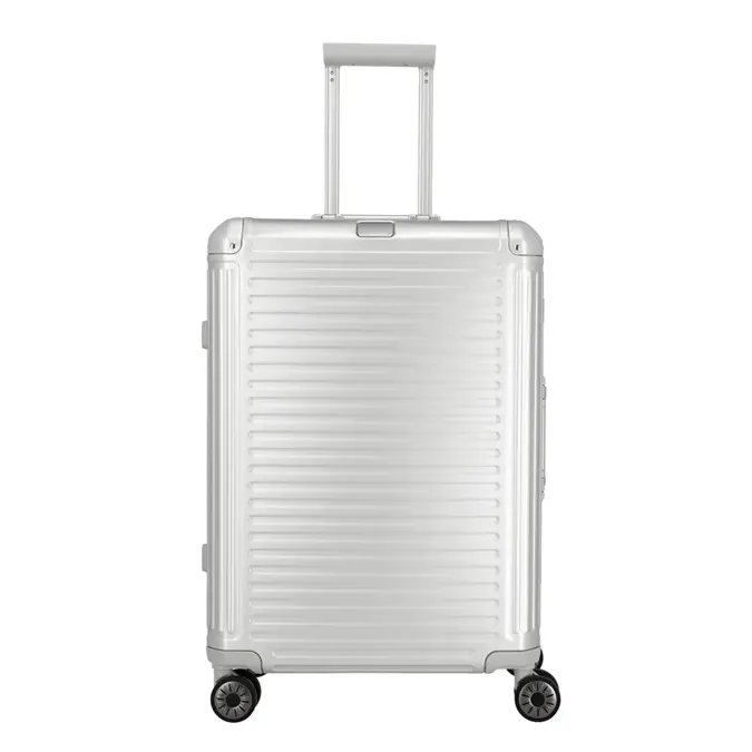 Travelite aluminium 4w trolley m Zilver