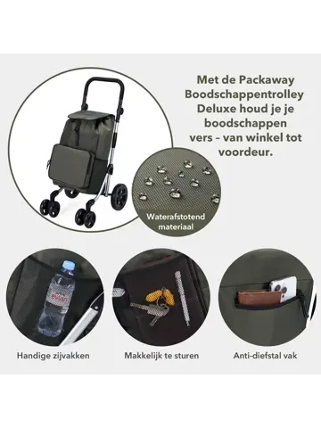 Boodschappentrolley deluxe – 60 liter