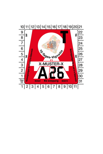 Vignet Oostenrijk Motor 10 dagen 2026 - ANWB