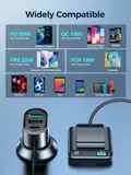 Autolader USB-A / USB-C - Zwart