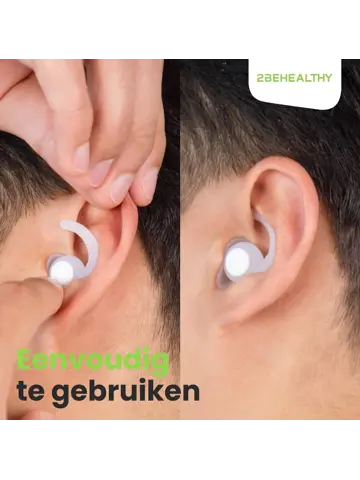 Reis/Slaap oordoppen - 2 Paar (M&L) - Wit