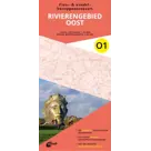 ANWB Fiets en wandelknooppuntenkaart O1 Rivierengebied oost