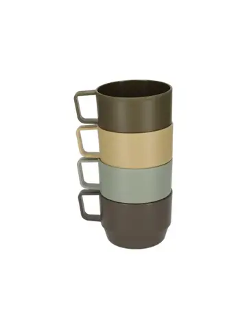 Camping Outdoor bekers - Set van 4