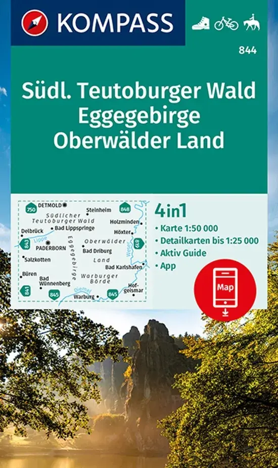 Kompass WK844 Südlicher Teutoburger Wald